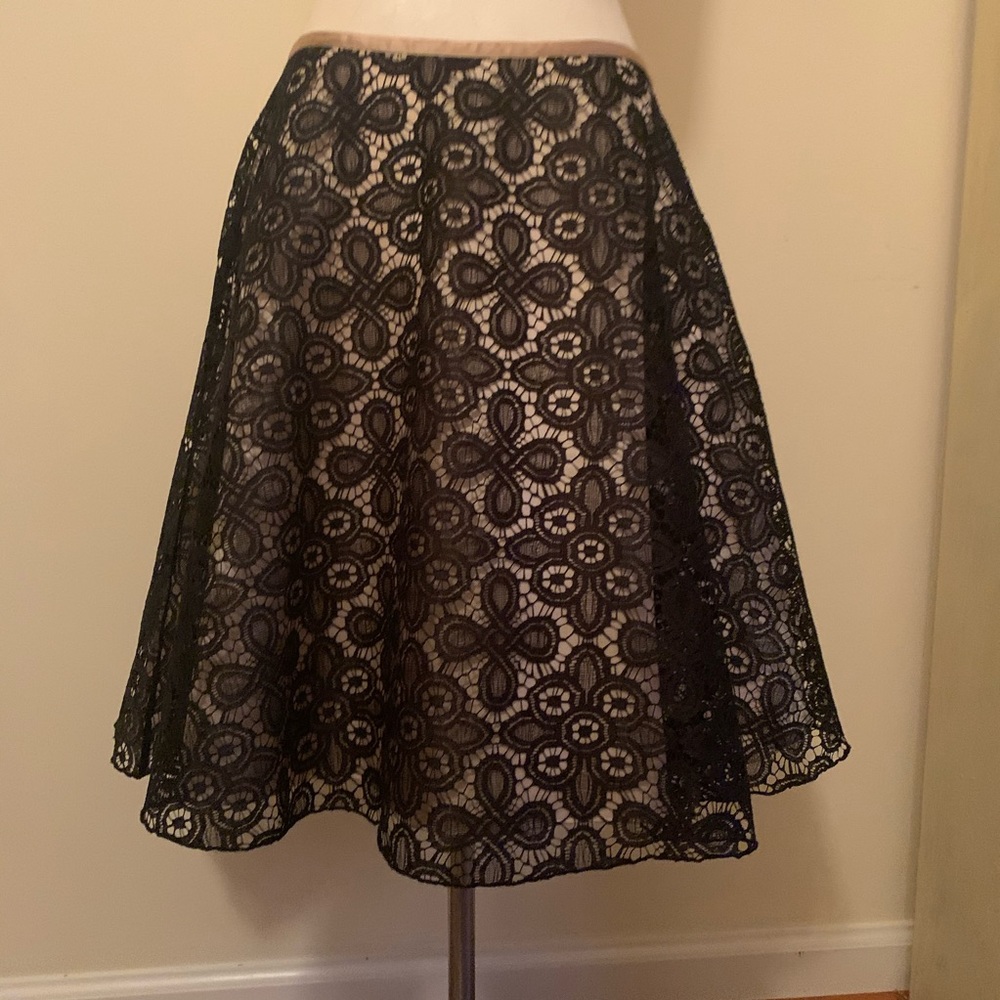 Black lace skirt
